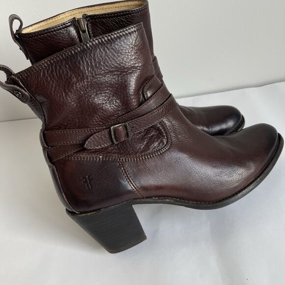 Frye Women's Ankle Boots in Dark Brown - Picture 4 of 12